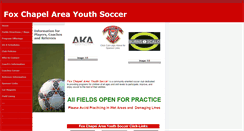Desktop Screenshot of foxsoccer.org